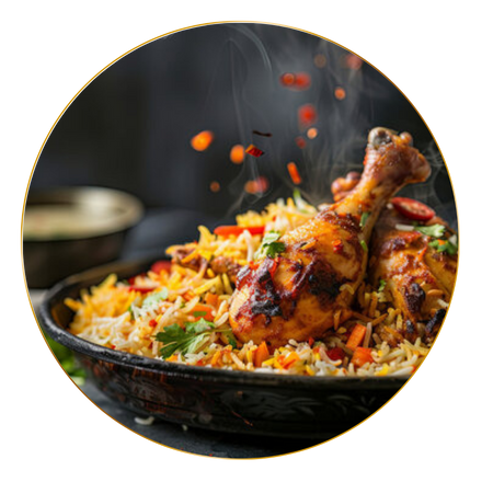 Hyderabadi Chicken Dum Biryani